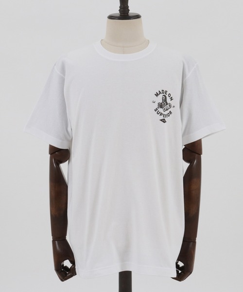 CAMBIO(カンビオ)の「mt6805-Print Tee - Superior(Tシャツ/カットソー・メンズ・ホワイト/グレー/スミクロ・S/M/L/XL)」の7枚目の写真