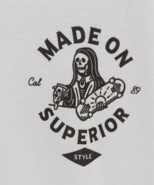 CAMBIO(カンビオ)の「mt6805-Print Tee - Superior(Tシャツ/カットソー・メンズ・ホワイト/グレー/スミクロ・S/M/L/XL)」の19枚目の写真