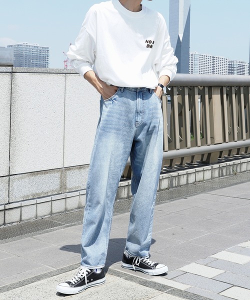 PairPair（ペアペア）の「サガラ刺繍バックロゴロンT(ユニセックス)（Tシャツ/カットソー・レディース・ミント/オフホワイト/スミクロ・FREE）」の11枚目の写真