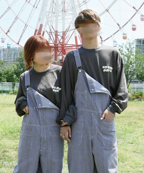 PairPair（ペアペア）の「サガラ刺繍バックロゴロンT(ユニセックス)（Tシャツ/カットソー・レディース・ミント/オフホワイト/スミクロ・FREE）」の19枚目の写真