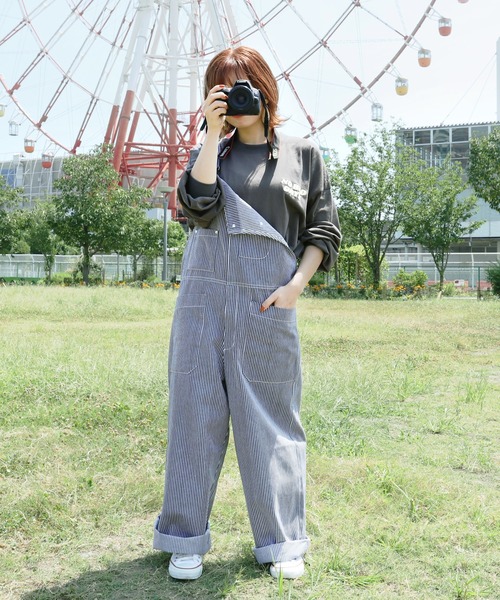 PairPair（ペアペア）の「サガラ刺繍バックロゴロンT(ユニセックス)（Tシャツ/カットソー・レディース・ミント/オフホワイト/スミクロ・FREE）」の20枚目の写真