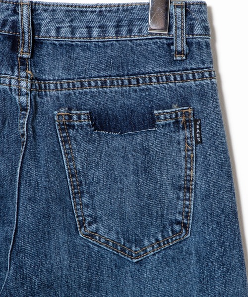 DING（ディング）の「DING/テーパードデニムパンツ（デニムパンツ・レディース・ブラック/インディゴブルー・MEDIUM/SMALL/LARGE）」の4枚目の写真