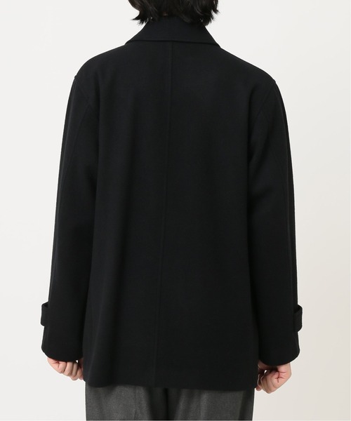 EDIFICE ミリタリージャケット　メルトン 本物エディフィスEDIFICEウールくるみボタンメルトンコートミリタリー