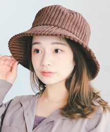 14+（イチヨンプラス）の「太コーデュロイバケットハット（ハット・レディース）」