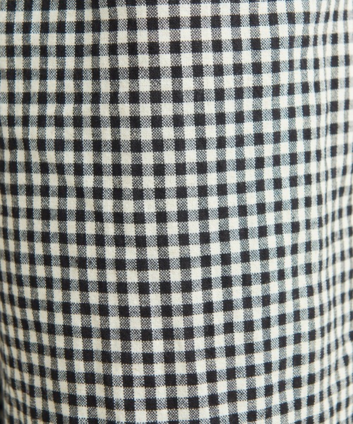 Lene（レネ）の「コットン/リネン チェック　ミドル丈キュロットパンツ（その他パンツ・レディース・ブラック/その他・FREE）」の11枚目の写真