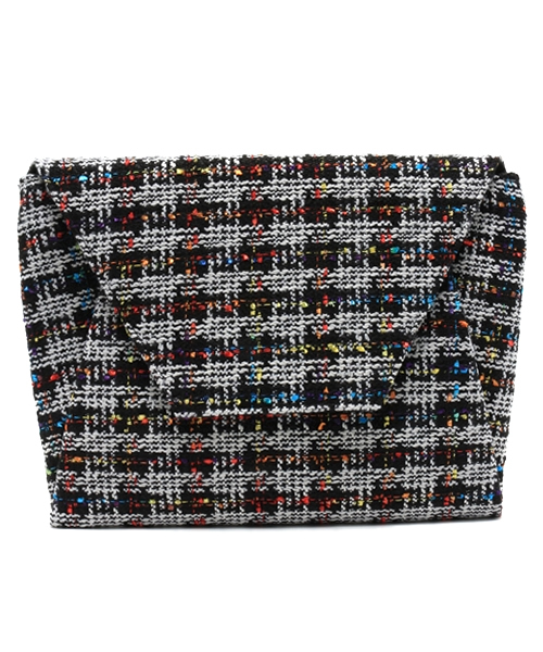 ROSE BUD(ローズバッド)の「(TOP BEAUTY)EVS11405-7258 TWEED CLUTCH BAG 【mina掲載】【otonaMUSE掲載】【mina掲載】【美人百花掲載】(クラッチバッグ・レディース・ホワイト/ロイヤルブルー・ONE SIZE)」の11枚目の写真