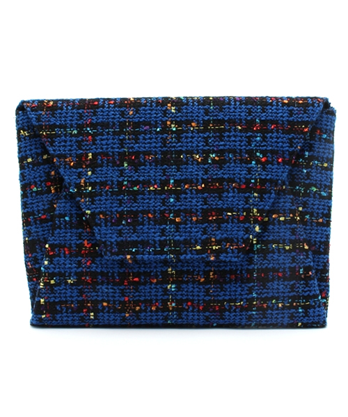 ROSE BUD(ローズバッド)の「(TOP BEAUTY)EVS11405-7258 TWEED CLUTCH BAG 【mina掲載】【otonaMUSE掲載】【mina掲載】【美人百花掲載】(クラッチバッグ・レディース・ホワイト/ロイヤルブルー・ONE SIZE)」の12枚目の写真