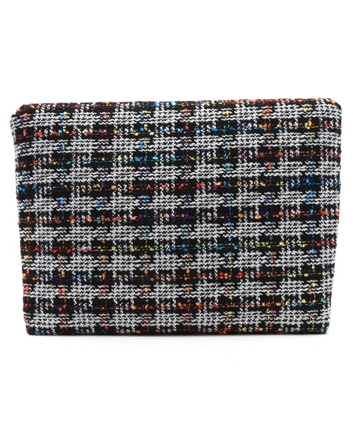 ROSE BUD(ローズバッド)の「(TOP BEAUTY)EVS11405-7258 TWEED CLUTCH BAG 【mina掲載】【otonaMUSE掲載】【mina掲載】【美人百花掲載】(クラッチバッグ・レディース・ホワイト/ロイヤルブルー・ONE SIZE)」の7枚目の写真