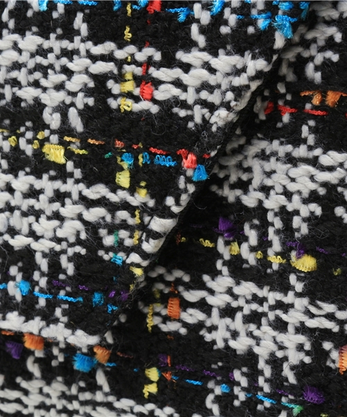 ROSE BUD(ローズバッド)の「(TOP BEAUTY)EVS11405-7258 TWEED CLUTCH BAG 【mina掲載】【otonaMUSE掲載】【mina掲載】【美人百花掲載】(クラッチバッグ・レディース・ホワイト/ロイヤルブルー・ONE SIZE)」の3枚目の写真