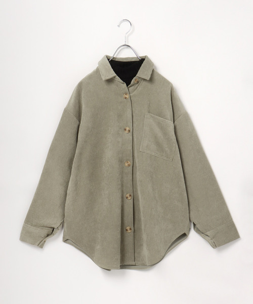 VENCEEXCHANGE（ヴァンスエクスチェンジ）の「【セット商品】コーデュロイシャツアンサンブル　　SET商品/オーバーサイズ/（シャツ/ブラウス・レディース・ブラウン/オフホワイト/ブルー/ミント・M）」の6枚目の写真