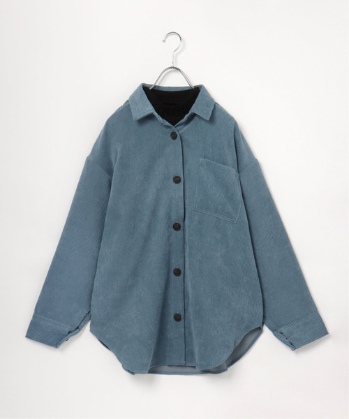 VENCEEXCHANGE（ヴァンスエクスチェンジ）の「【セット商品】コーデュロイシャツアンサンブル　　SET商品/オーバーサイズ/（シャツ/ブラウス・レディース・ブラウン/オフホワイト/ブルー/ミント・M）」の5枚目の写真