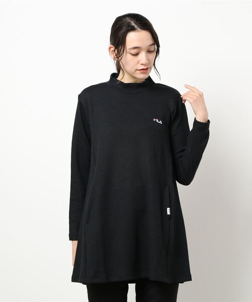 FILA（フィラ）の「ＦＩＬＡ　切替デザインチュニック（チュニック・レディース・ターコイズブルー/チャコール/ブラック・MEDIUM/LARGE/X-LARGE）」の11枚目の写真
