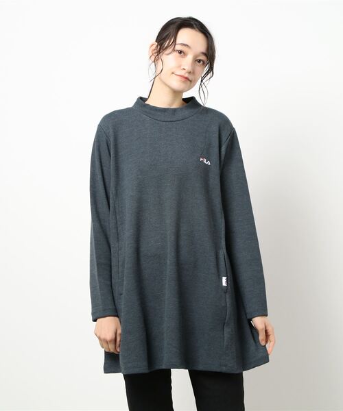 FILA（フィラ）の「ＦＩＬＡ　切替デザインチュニック（チュニック・レディース・ターコイズブルー/チャコール/ブラック・MEDIUM/LARGE/X-LARGE）」の12枚目の写真
