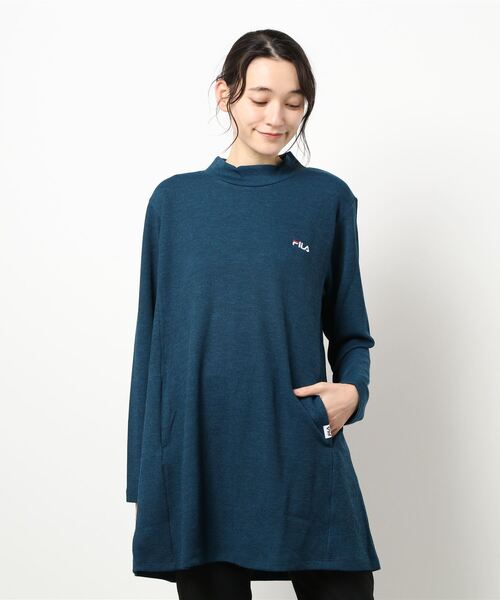 FILA（フィラ）の「ＦＩＬＡ　切替デザインチュニック（チュニック・レディース・ターコイズブルー/チャコール/ブラック・MEDIUM/LARGE/X-LARGE）」の13枚目の写真