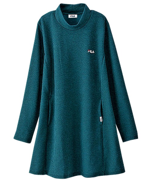 FILA（フィラ）の「ＦＩＬＡ　切替デザインチュニック（チュニック・レディース・ターコイズブルー/チャコール/ブラック・MEDIUM/LARGE/X-LARGE）」の5枚目の写真
