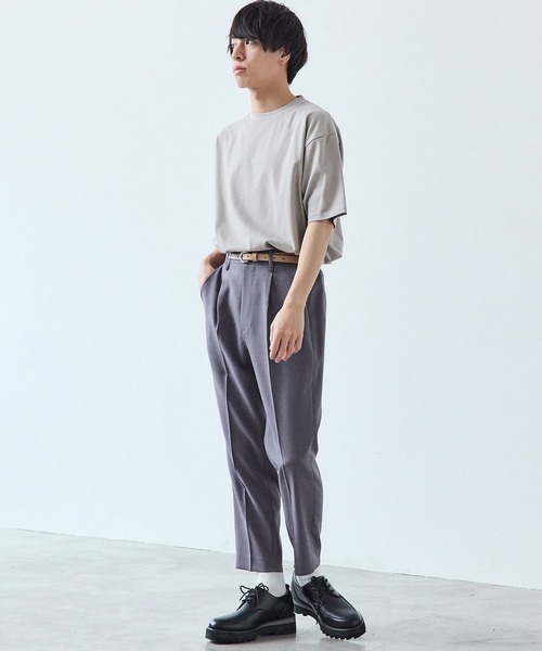 WYM LIDNM（ウィム バイ リドム）の「OILED LEATHER NARROW BELT（ベルト・メンズ・ブラック/ライトベージュ/ダークブラウン/ライトブラウン・FREE）」の17枚目の写真