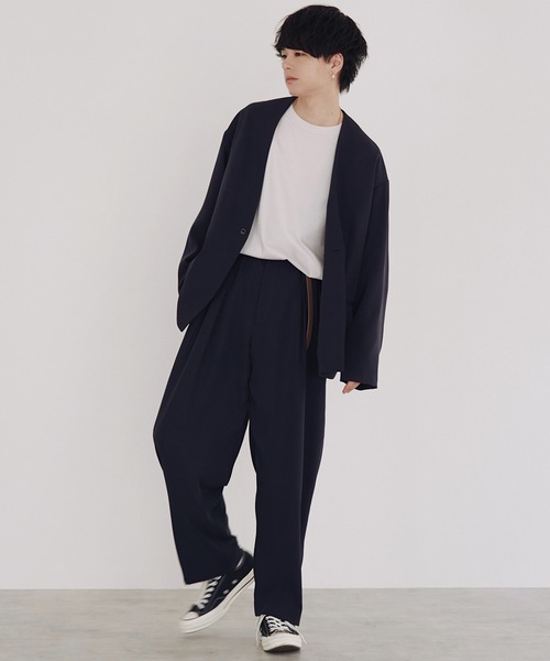 WYM LIDNM（ウィム バイ リドム）の「OILED LEATHER NARROW BELT（ベルト・メンズ・ブラック/ライトベージュ/ダークブラウン/ライトブラウン・FREE）」の22枚目の写真