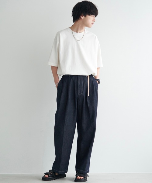 OILED LEATHER NARROW BELT（ベルト）｜WYM LIDNM（ウィム バイ リドム