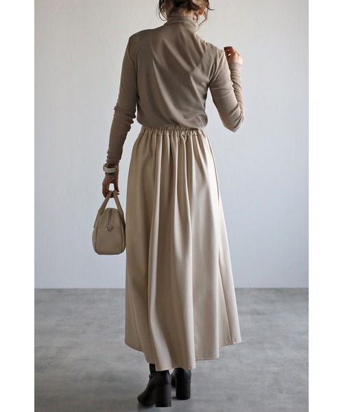 Bonjour Sagan（ボンジュールサガン）の「シアータートルプルオーバー（Tシャツ/カットソー・レディース・ライトグレー/オフホワイト/ブラック/ベージュ/グレイッシュベージュ/ライトブルー/チャコールグレー/グレー・FREE）」の10枚目の写真