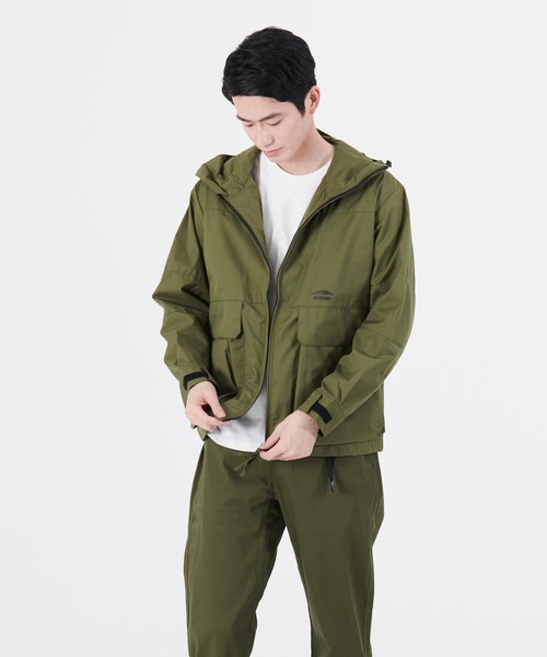 OUTDOOR PRODUCTS(アウトドアプロダクツ)の「【OUTDOOR PRODUCTS/アウトドアプロダクツ】撥水トウシツ防風マウンテンパーカー 撥水/透湿/防風/ストレッチ機能付き ワイドシルエット/ビッグシルエット ワンポイントブランドロゴ(マウンテンパーカー・メンズ・ベージュ/ブラック/ネイビー/オリーブ/カーキ/ダークベージュ/ライトベージュ/グレー/サンドベージュ・LARGE/X-LARGE/MEDIUM)」の8枚目の写真