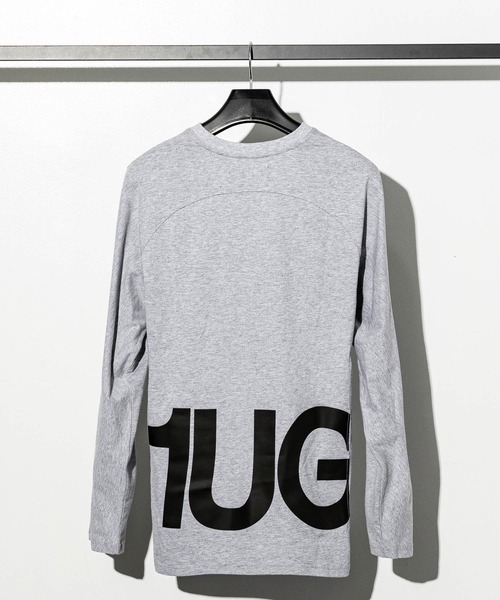 1piu1uguale3 RELAX（ウノピュウノウグァーレトレリラックス）の「1PIU1UGUALE3 RELAX(ウノピゥウノウグァーレトレ)ハイデンシティBIGロゴ長袖Tシャツ（Tシャツ/カットソー・メンズ・ブラック/グレー/ホワイト・S/XL/M/XXL/L）」の10枚目の写真