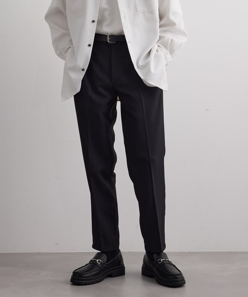 JUNRED（ジュンレッド）の「ライトスルーイージースリム（スラックス・メンズ・ブラック/ブラウン/ベージュ/ブルー系その他4/グリーン系その他/チャコールグレー・S/M/L/LL）」の2枚目の写真