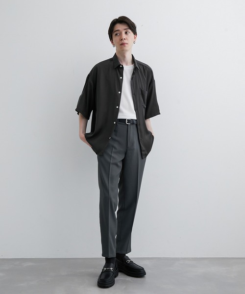 JUNRED（ジュンレッド）の「ライトスルーイージースリム（スラックス・メンズ・ブラック/ブラウン/ベージュ/ブルー系その他4/グリーン系その他/チャコールグレー・S/M/L/LL）」の17枚目の写真