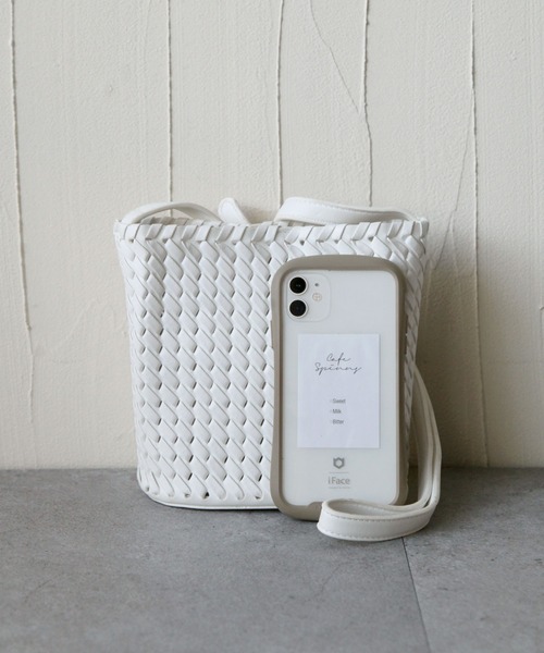 Chillfar（チルファー）の「フェイクレザーメッシュミニショルダーバッグ/インナーポーチ付き（ショルダーバッグ・レディース・ホワイト/ブラック・FREE）」の18枚目の写真