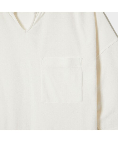 AIGLE（エーグル）の「クレープオーバー Ｔシャツ（Tシャツ/カットソー・レディース・ホワイト/ベージュ・S/M/L）」の17枚目の写真