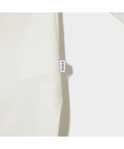 AIGLE（エーグル）の「クレープオーバー Ｔシャツ（Tシャツ/カットソー・レディース・ホワイト/ベージュ・S/M/L）」の13枚目の写真