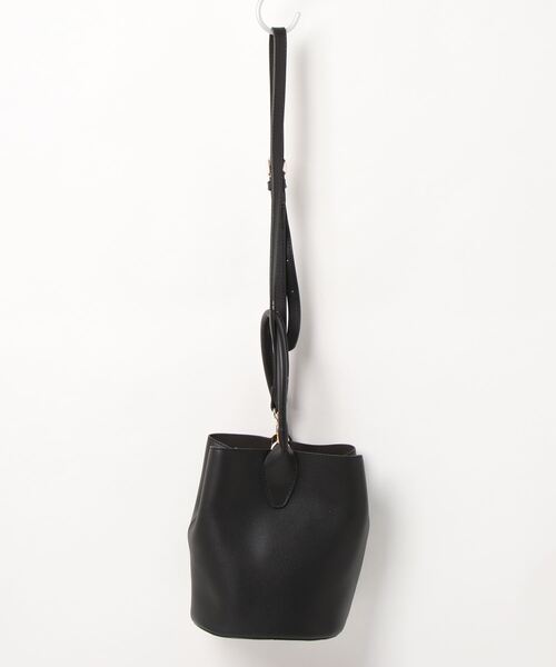 Port(ポート)の「バケツ型 ワンハンドル トートバッグ # / バケツバッグ(トートバッグ・レディース・アイボリー/ダークブラウン/ブラック/キャメル・FREE)」の5枚目の写真