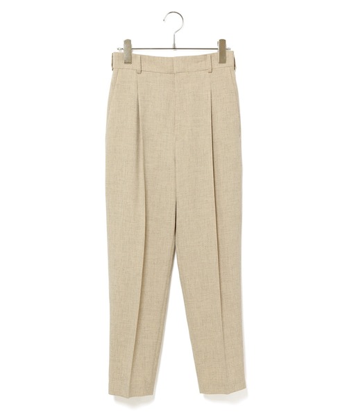 ADAM ET ROPE'（アダムエロペ）の「＜洗える＞【セットアップ対応】リネンライクテーパードパンツ（スラックス・レディース・キナリ/ベージュ/ミント・36/38）」の5枚目の写真