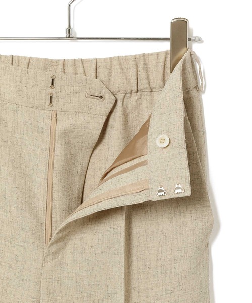 ADAM ET ROPE'（アダムエロペ）の「＜洗える＞【セットアップ対応】リネンライクテーパードパンツ（スラックス・レディース・キナリ/ベージュ/ミント・36/38）」の7枚目の写真