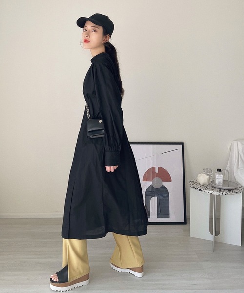 etade(エタード)の「【etade】back slit onepiece etdwz3(ワンピース・レディース・ホワイト/ブラック・FREE)」の2枚目の写真