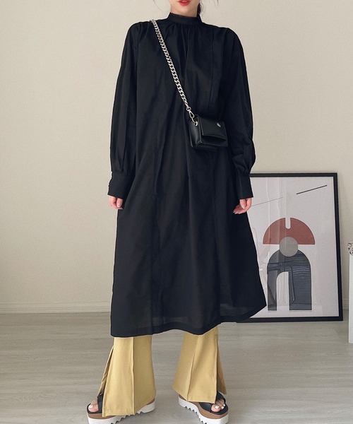 etade(エタード)の「【etade】back slit onepiece etdwz3(ワンピース・レディース・ホワイト/ブラック・FREE)」の12枚目の写真