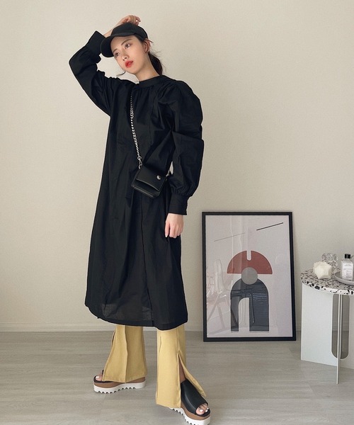 etade(エタード)の「【etade】back slit onepiece etdwz3(ワンピース・レディース・ホワイト/ブラック・FREE)」の10枚目の写真