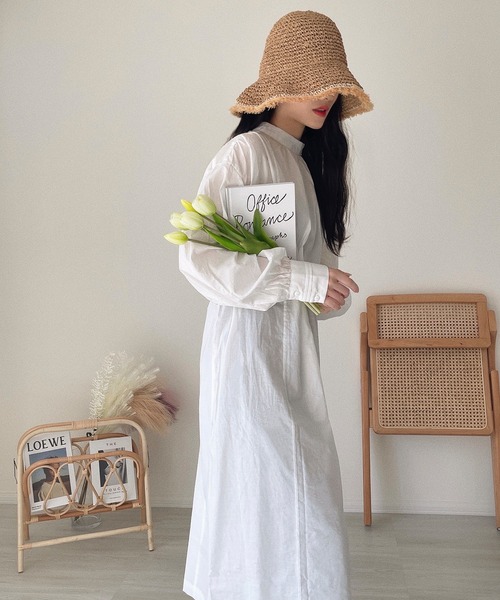 etade(エタード)の「【etade】back slit onepiece etdwz3(ワンピース・レディース・ホワイト/ブラック・FREE)」の4枚目の写真