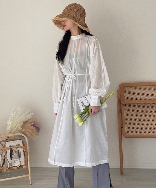 etade(エタード)の「【etade】back slit onepiece etdwz3(ワンピース・レディース・ホワイト/ブラック・FREE)」の13枚目の写真