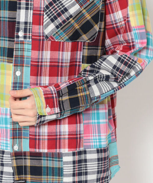 MANASTASH（マナスタッシュ）の「MANASTASH/マナスタッシュ　MANA MADRAS PATCHWORK LS SHIRT（シャツ/ブラウス・メンズ・ネイビー/その他/カラフル・LARGE/MEDIUM/X-LARGE）」の8枚目の写真