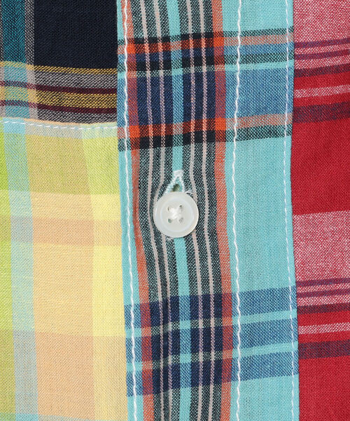 MANASTASH（マナスタッシュ）の「MANASTASH/マナスタッシュ　MANA MADRAS PATCHWORK LS SHIRT（シャツ/ブラウス・メンズ・ネイビー/その他/カラフル・LARGE/MEDIUM/X-LARGE）」の10枚目の写真