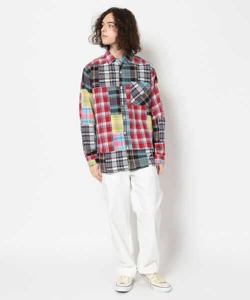 MANASTASH（マナスタッシュ）の「MANASTASH/マナスタッシュ　MANA MADRAS PATCHWORK LS SHIRT（シャツ/ブラウス・メンズ・ネイビー/その他/カラフル・LARGE/MEDIUM/X-LARGE）」の12枚目の写真