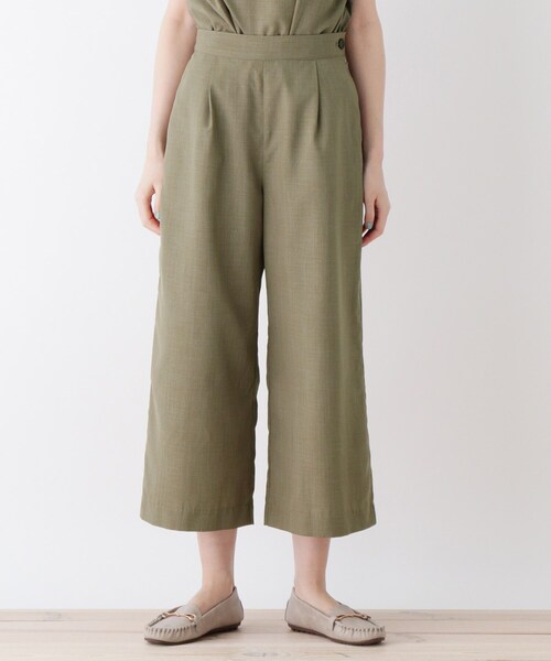 DRESKIP（ドレスキップ）の「◆リネンライクボタン使いワイドパンツ（その他パンツ・レディース・ナチュラル/ネイビー/レンガ/カーキ・04/03/02）」の12枚目の写真