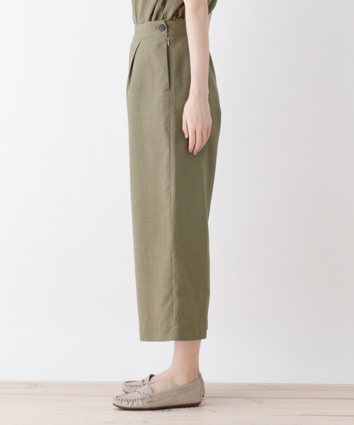 DRESKIP（ドレスキップ）の「◆リネンライクボタン使いワイドパンツ（その他パンツ・レディース・ナチュラル/ネイビー/レンガ/カーキ・04/03/02）」の5枚目の写真