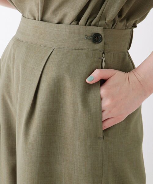 DRESKIP（ドレスキップ）の「◆リネンライクボタン使いワイドパンツ（その他パンツ・レディース・ナチュラル/ネイビー/レンガ/カーキ・04/03/02）」の8枚目の写真