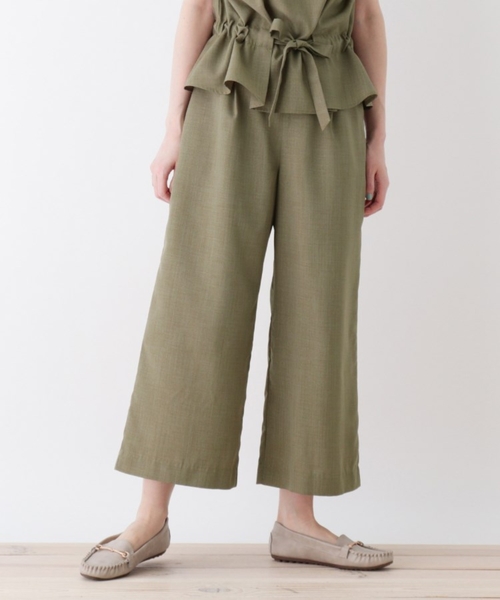 DRESKIP（ドレスキップ）の「◆リネンライクボタン使いワイドパンツ（その他パンツ・レディース・ナチュラル/ネイビー/レンガ/カーキ・04/03/02）」の18枚目の写真
