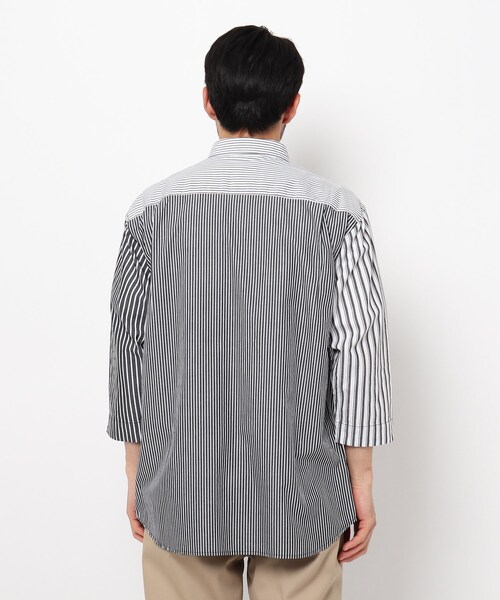 THE SHOP TK （ザ ショップ ティーケー ）の「◆クレイジーストライプシャツ（シャツ/ブラウス・メンズ・ブルー系2/ブラック系2・02/03/04）」の6枚目の写真