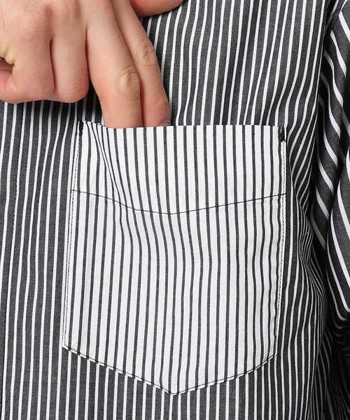 THE SHOP TK （ザ ショップ ティーケー ）の「◆クレイジーストライプシャツ（シャツ/ブラウス・メンズ・ブルー系2/ブラック系2・02/03/04）」の8枚目の写真