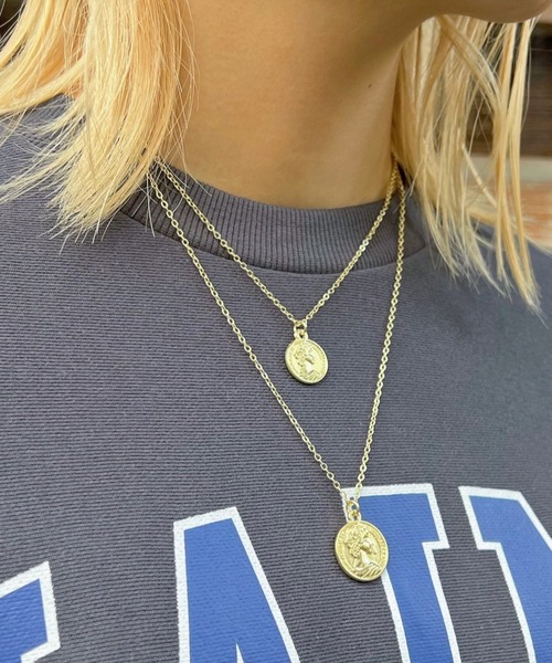 WEGO(ウィゴー)の「WEGO/2連コインネックレス(ネックレス・レディース・その他1/その他2・FREE)」の2枚目の写真