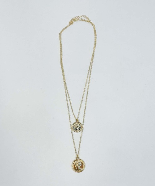 WEGO(ウィゴー)の「WEGO/2連コインネックレス(ネックレス・レディース・その他1/その他2・FREE)」の4枚目の写真