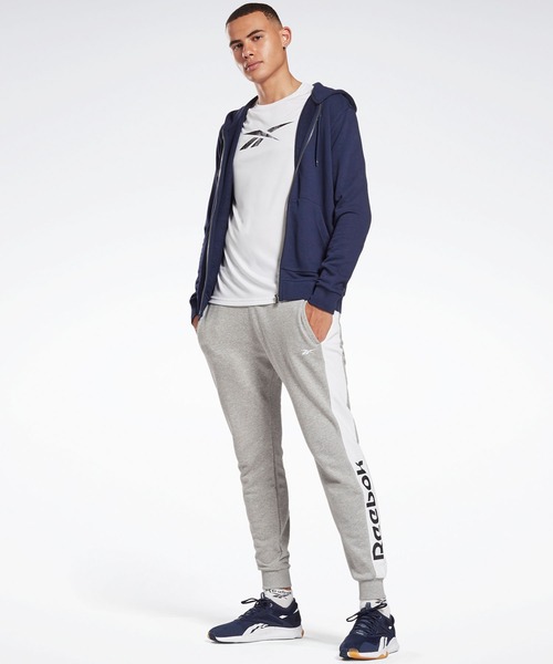 Reebok(リーボック)の「 アイデンティティ ジップアップ フーディー / Identity Zip-Up Hoodie(ブルゾン・メンズ・ネイビー/ブラック/ヘザーグレー・XXX-LARGE/LARGE/X-LARGE/XX-LARGE/MEDIUM/SMALL/X-SMALL)」の5枚目の写真